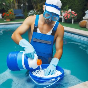 Pool chlorine tablets