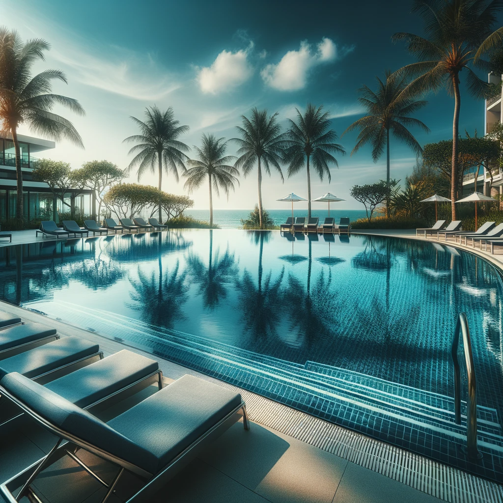 clean swim pool